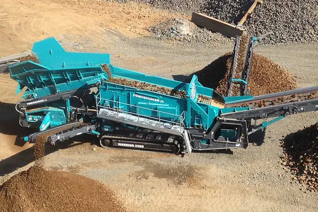 Powerscreen Warrior 2400 Screening project