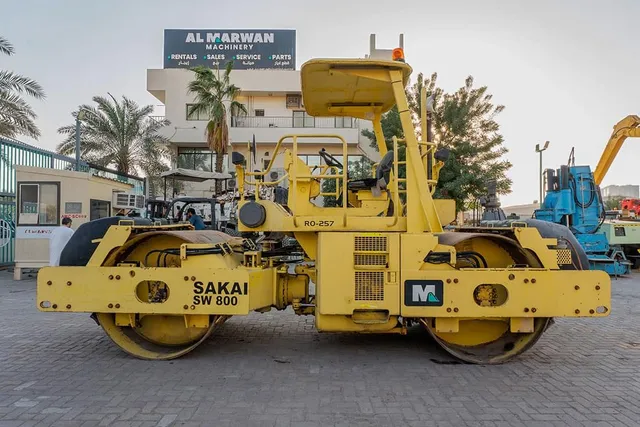 Sakai SW800 Double Drum Roller 2007 Left Side View