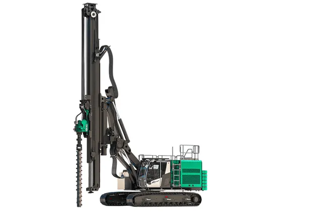 Sennebogen SR35 with ABI Mobilram TM16 Piling Rig Left Side Image