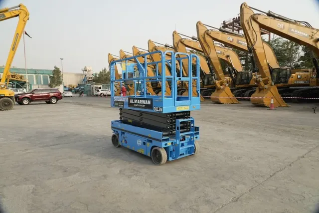 2025 Sinoboom 0812N Electric Scissor Lift Rear Left View