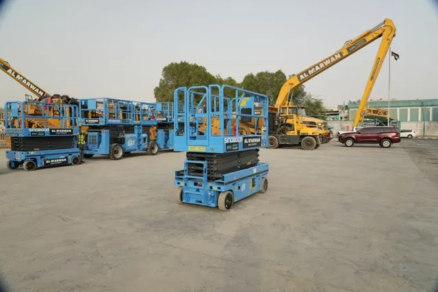 2025 Sinoboom 0812N Electric Scissor Lift Rear Right View