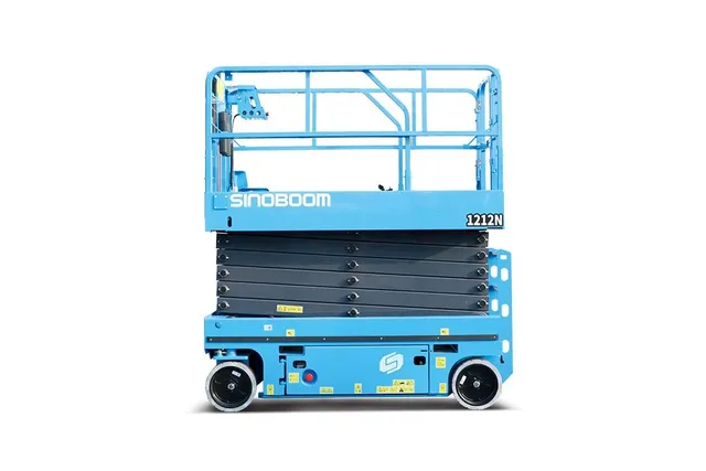 Sinoboom 1212N Hydraulic Scissor Lift Folded Side View