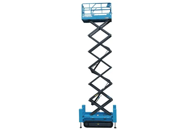 Sinoboom 1215ET Electric Crawler Scissor Lift Side View