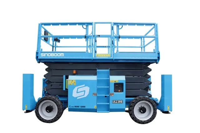Sinoboom 1623RE Electric Scissor Lift Platform unfolded