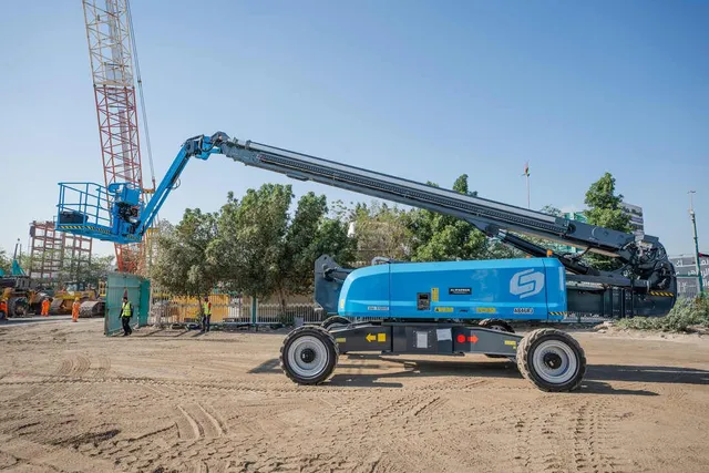 Sinoboom AB46RJ Articulated Boom Lift Left Side Image