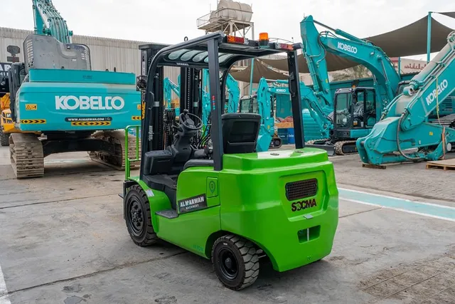 Socma FB35 Electric Forklift Rear Left View