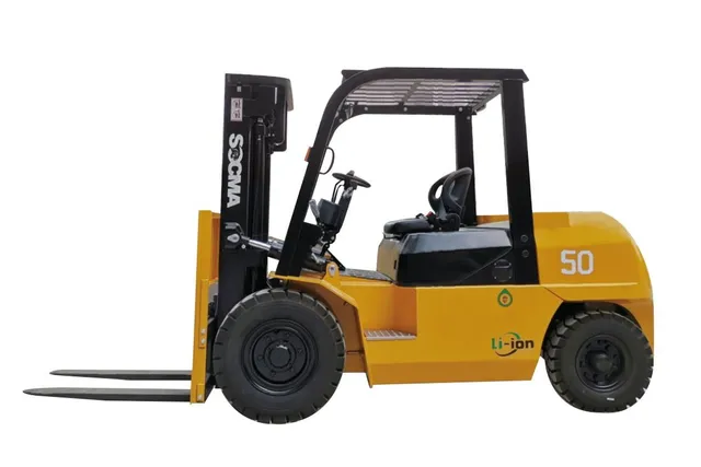 Socma FB50 Electric Forklift Left Side Image