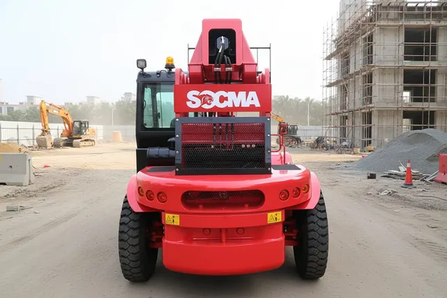 socma HNT-110 telescopic handler rear view image