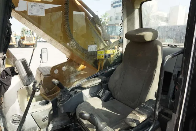 Used 2012 Caterpillar 349D Track Excavator-Cabin View