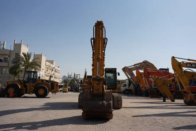 Used 2012 Caterpillar 349D Track Excavator-Front View