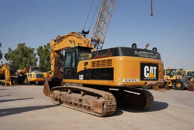 Used 2012 Caterpillar 349D Track Excavator-Rear Left View