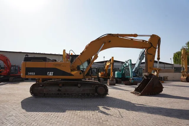 Used 2012 Caterpillar 349D Track Excavator-Right Side View