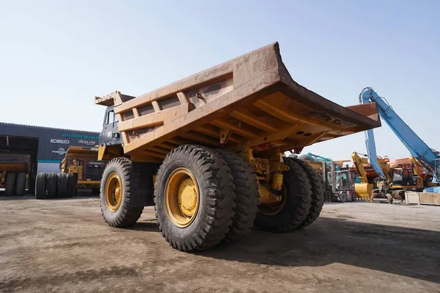 Used 2021 Cat 777E Rigid Dump Truck-Rear left view