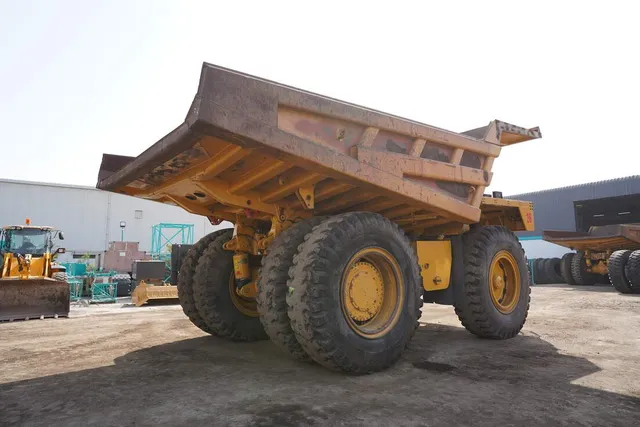 Used 2021 Cat 777E Rigid Dump Truck-Rear right view
