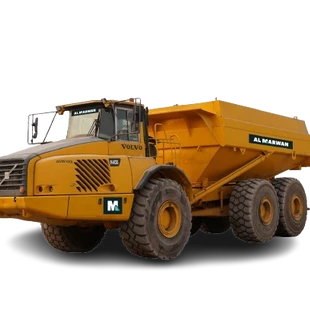 2005 Volvo A40D Off-Road Water Truck White Background View - ADW-0001