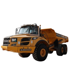 2013 Volvo A35F Articulated Dump Truck White background Image