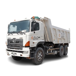 2018 Hino 700 Series ZS 4041 6x4 Tipper Truck White Background View - TK-0394