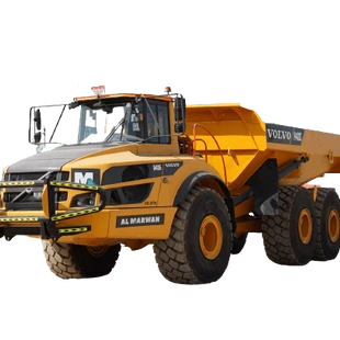 2019 Volvo A40G Articulated Dump Truck White Background View