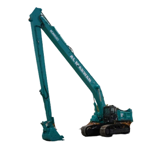 2022 Kobelco SK850LC Long Boom Excavator White Background View - EX-0518