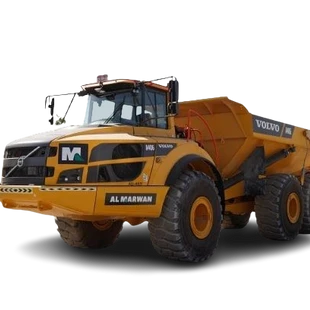 2022 Volvo A40G Articulated Dump Truck White Background View - AD-0469