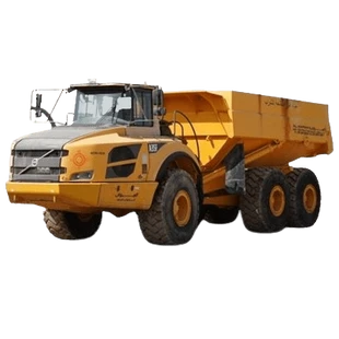 Used Volvo A35F Articulated Water Truck White Background Image