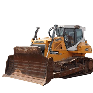 bulldozer liebherr white background image