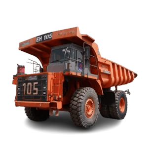 2011 Hitachi EH1100-3 Rigid Dump Truck white background image - Al Marwan Heavy Machinery