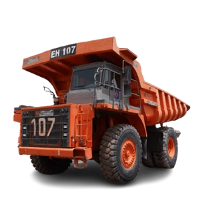 Rigid Dump Truck 2011 Hitachi EH1100-3 - white background img - Al Marwan Heavy Machinery