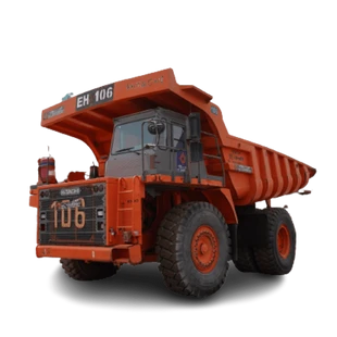 2011 Hitachi EH1100-3 Rigid Dump Truck white background img - Al Marwan Heavy Machinery