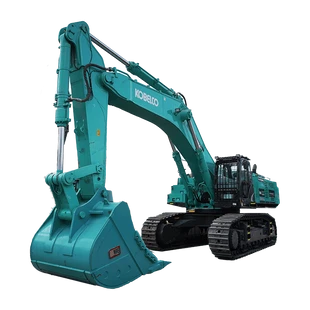 New Kobelco SK850LC crawler excavator white background image