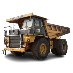 2018 Cat 773E Rigid Dump Truck- left side view-Al Marwan