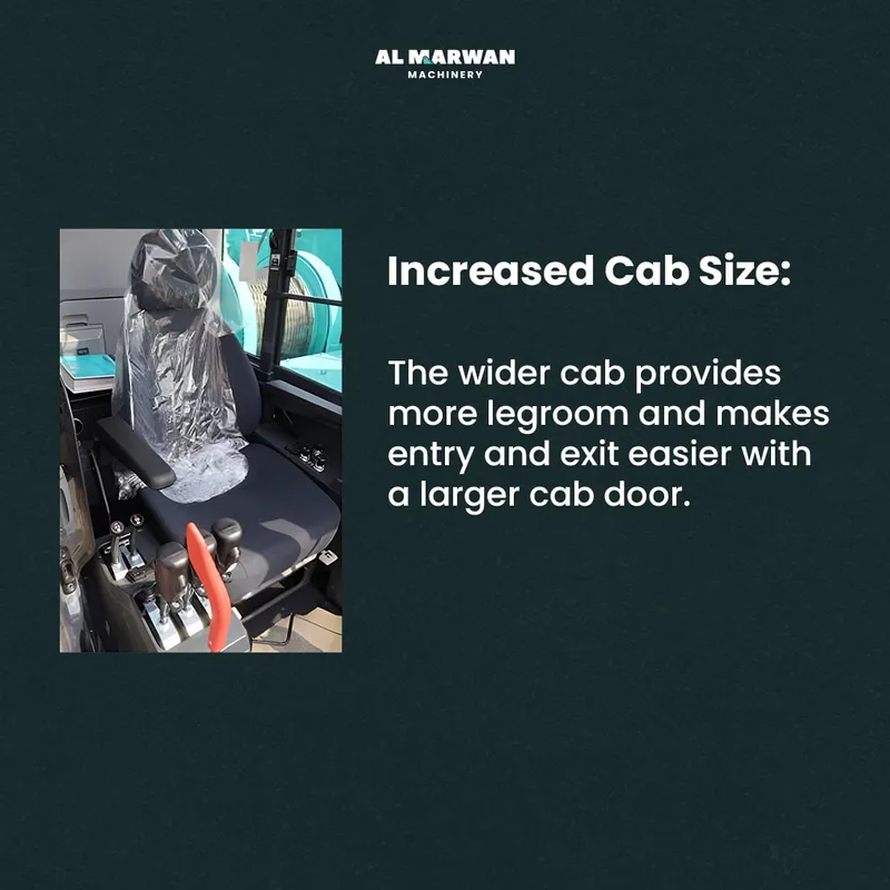 Increased Cab Size for More Space and Comfort