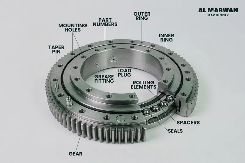 the Installation of swing bearing