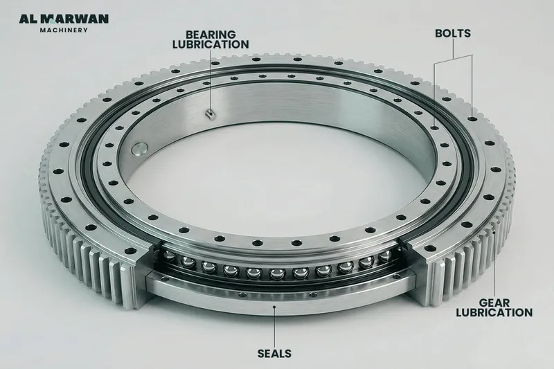 lubrication in swing bearing
