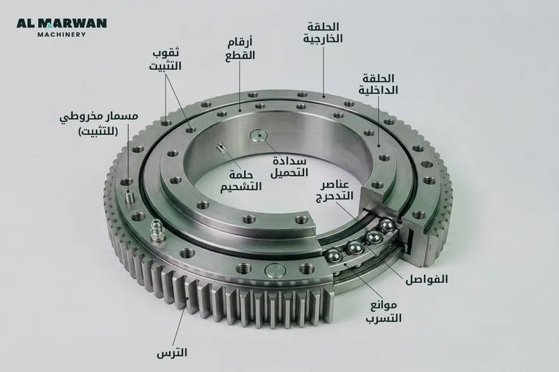عناصر حلقة الدوران في الحفار