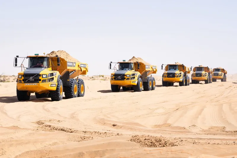 Al Marwan fleet at the rail site