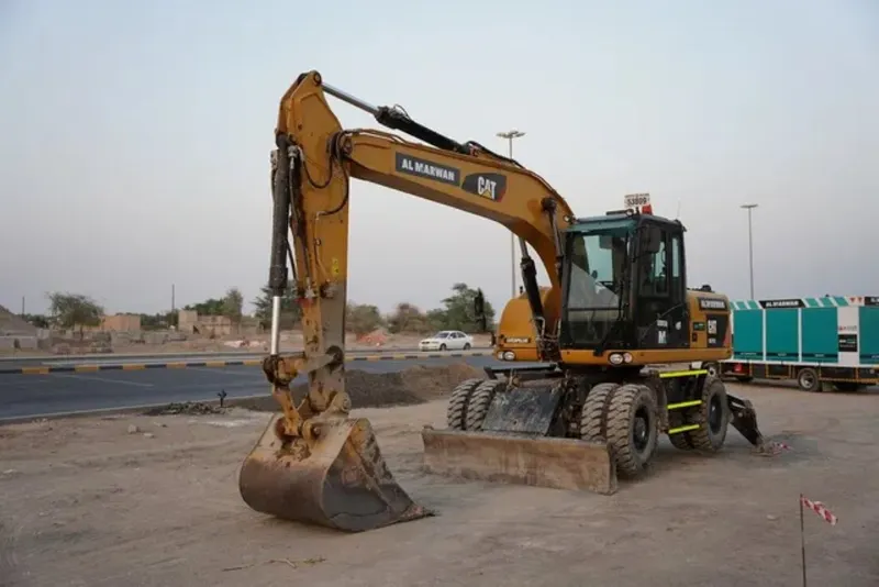 Caterpillar M317D2 wheeled excavator