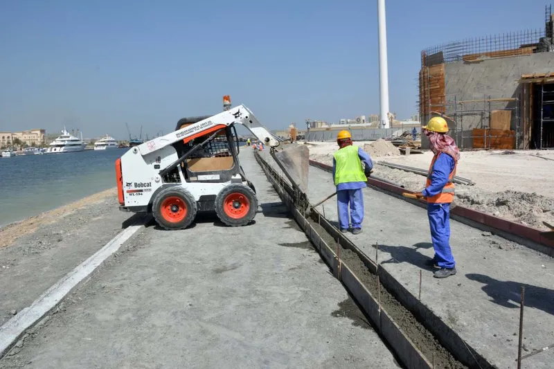 Al Marwan skid steer loader on site