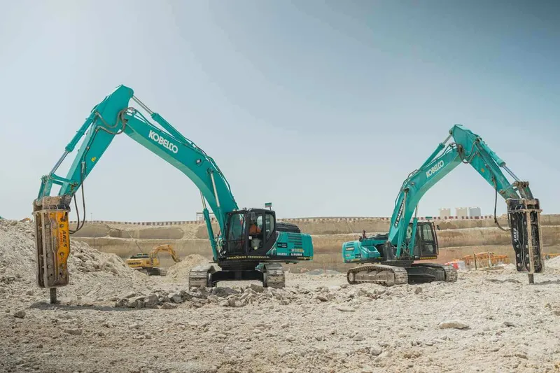 2 brand new Kobelco excavators