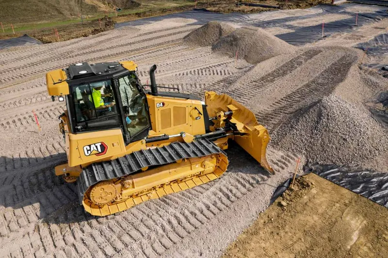 The New Cat D4 Dozer equipped with 3D grade control