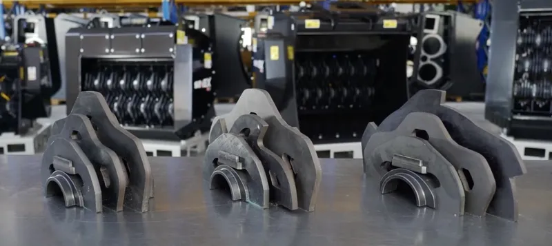The 3 shaft configurations within Simex's VSE screener bucket FIT system