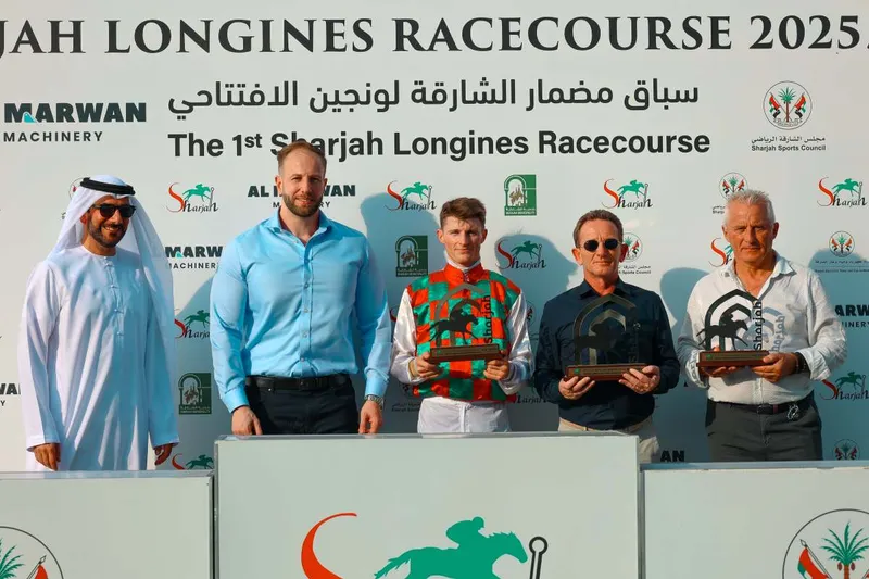 The horse Safeer, Champion of the 4th race.