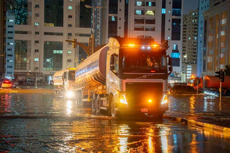 Instead of closing roads to lay drainage pipes, Al Marwan team constructed three temporary ramps (speed bumps)
