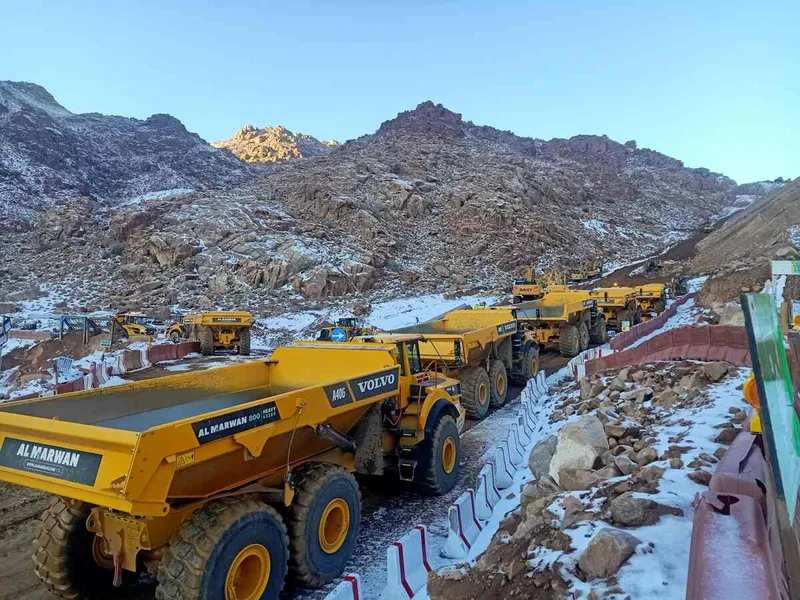 Number of A40G articulated dump trucks