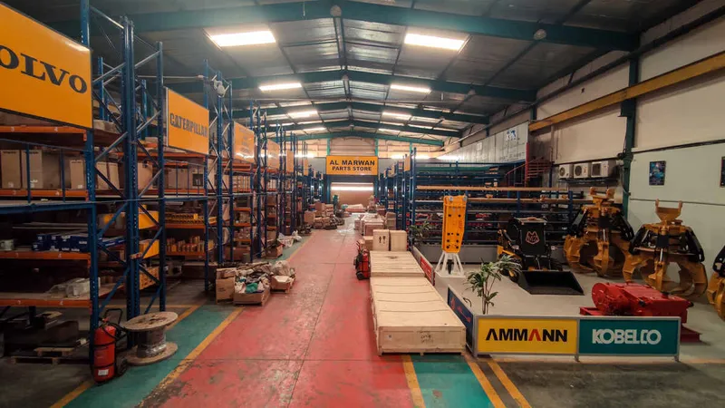 Al Marwan’s OEM parts stock