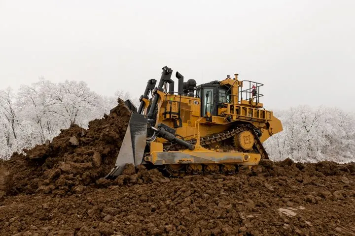 Second largest Caterpillar dozer is the D10 model. Courtesy of CAT