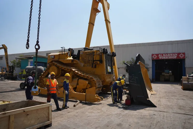Cat D11 bulldozer is one of the largest bulldozers in the world