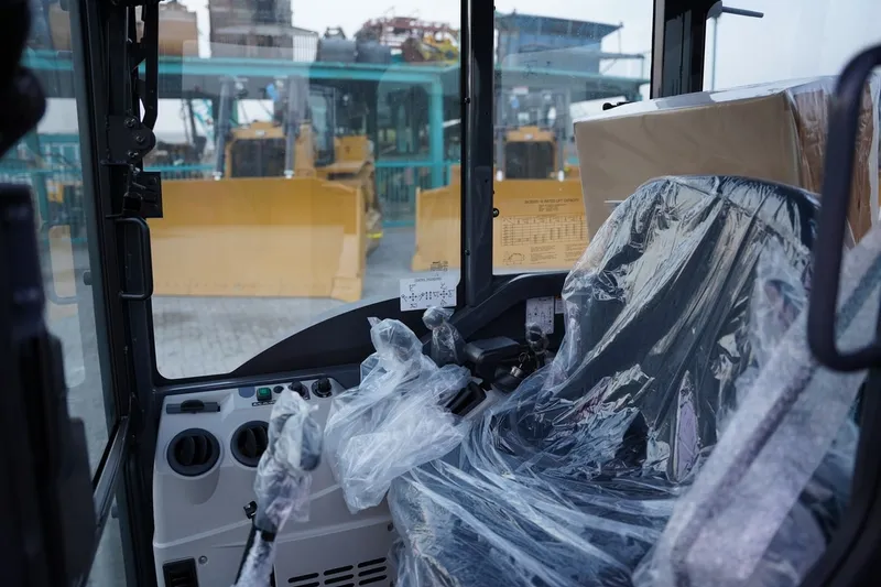 Spacious cabin of the KOBELCO SK35SR-6 Mini Excavator