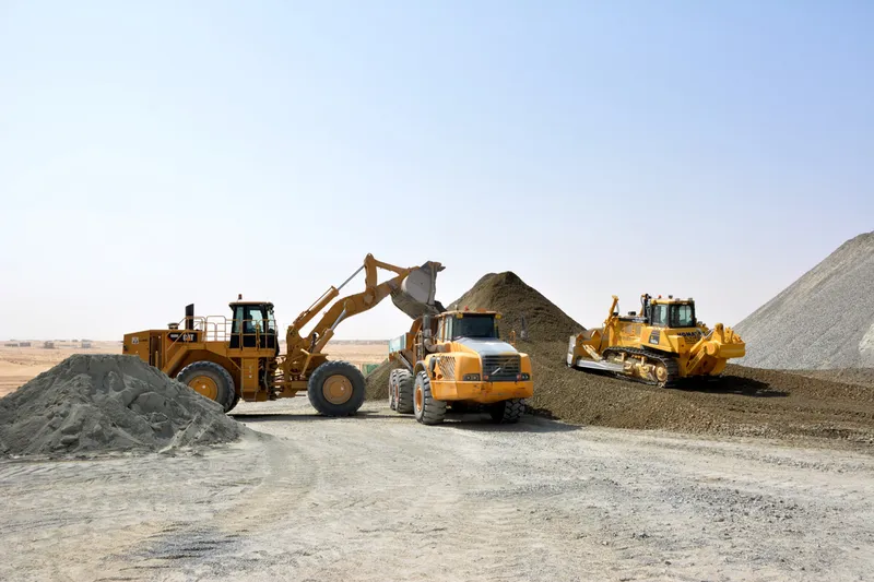 Al Marwan machines preparing the site for major infrastructure works at Tilal City