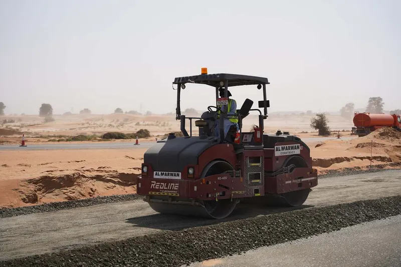 Dynapac Redline double drum roller in action